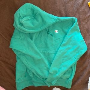 Champion Hoodie. Size medium. Green